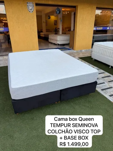 Conjunto Queen TEMPUR SEMINOVA - ENTREGAMOS