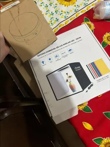plataforma giratória+cabine pra fotos,nunca usadas
