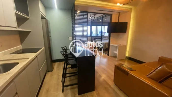 Apartamento para locação, mobiliado, no Res. IGLOO, 01 dormitório, Água Verde - Curitiba/P