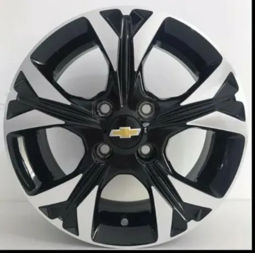 Roda aro 15 GM Onix Turbo 2020 Krmai preta com diamantado 4X100 jogo 