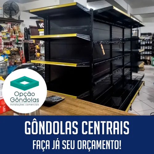 Gôndolas Centrais | Prateleiras Novas
