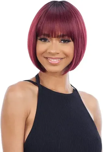 Human Hair Blend Wig MODELMODEL 
