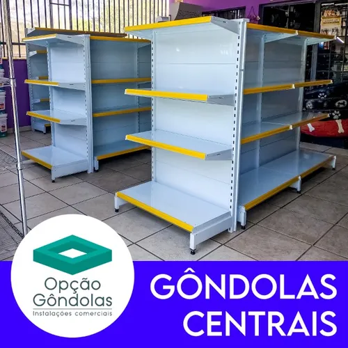 Gôndolas Centrais | Prateleiras Novas