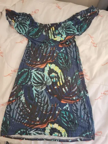 Vestido curto verão estampado