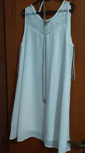 Vestido madrinha, batismo - branco