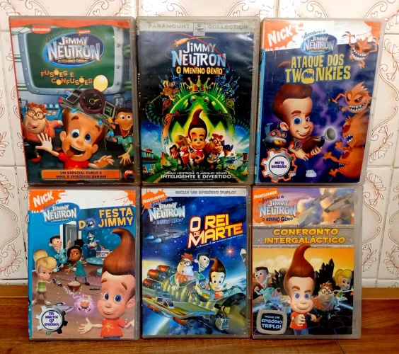 Coleção C/ 08 Dvds Desenho Seriado Jimmy Nêutron - Originais