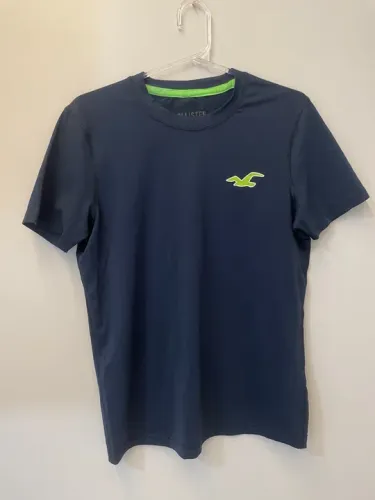 Camiseta Hollister Infantil - Azul Marinho
