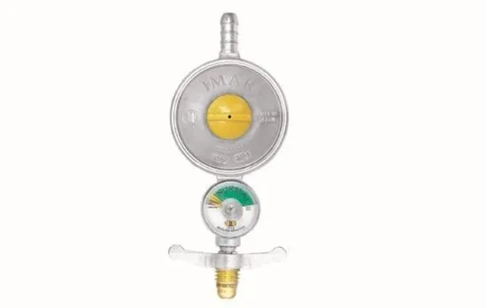 chave registro regulador fogão a gas c/manometro iargas 2000/06b 2kg 0400149