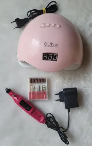 Cabine Sun 5 - Led e Uv 48w + Lixa elétrica de Unha 