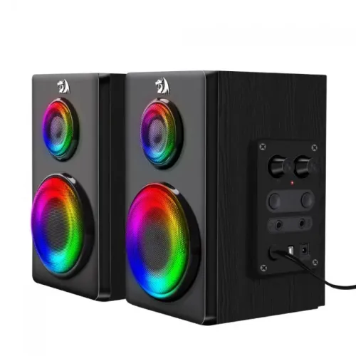 Caixa de Som Gamer Redragon BT Orchestra GS811 7W RGB Stereo 2.0 Bass Bluetooth - WZetta