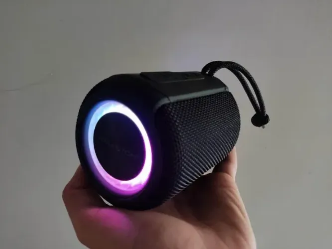 Caixa Som H'Maston Original Prova D'água com Led Rgb Tn07