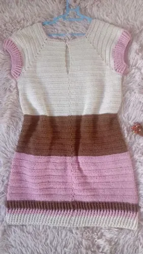 VESTIDO INFANTIL DE CROCHÊ