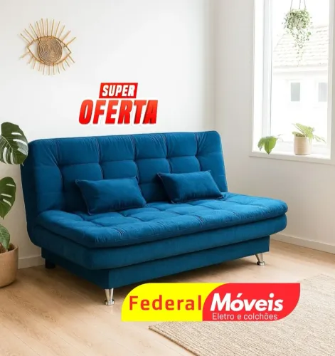 Sofá Cama 1,80m Novo - Praticidade e Estilo para sua Casa!