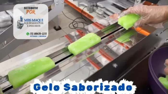 Embaladora FlowPack para Gelo Saborizado e Picolé