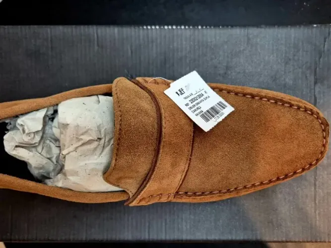 NOVO! Sapato marca JEFF modelo Drive Camurça Havana - Nº 41