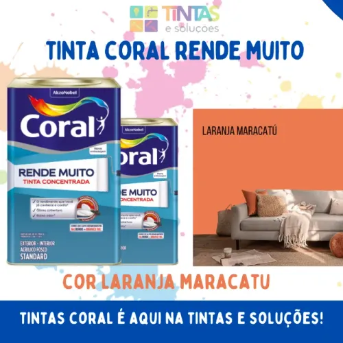 Tinta Coral Laranja Maracatu