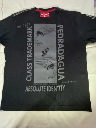 Camiseta Preta Pedra D'água - Masculina - Edição Limitada - Tamanho M