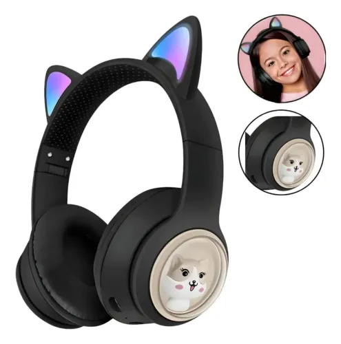 Fone Bluetooth gatinhos 4cores disponíveis