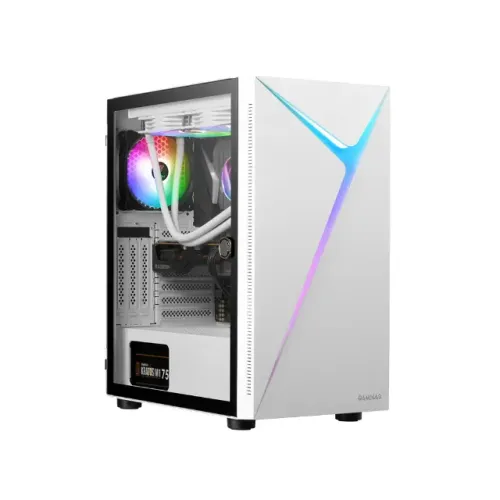 Gabinete Gamer Gamdias Argus E4 Elite White Com Led Rgb Frontal *Sem Fan Led* - WZetta