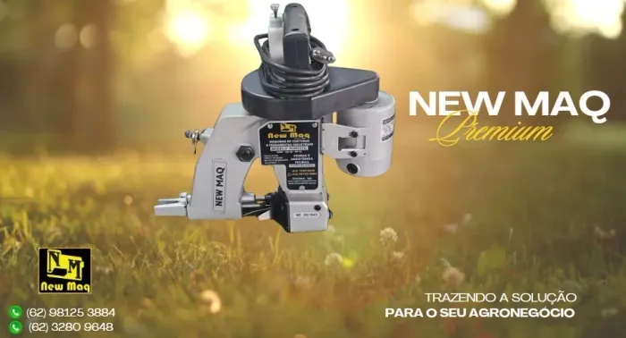 Máquina portátil de fechar sacaria a preferida do mercado New Maq Brasil