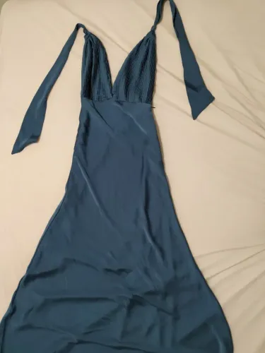 Vestido de festa longo azul