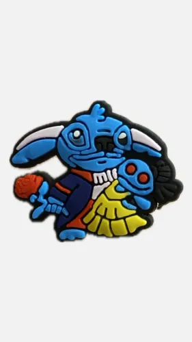 Stitch Bela e a Fera - Jibbitz Broches Pin para Crocs