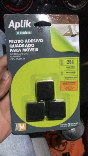Feltro Adesivo Quadrado Para Móveis - Pacote com 9 Unidades