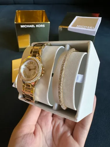 Kit Relogio & Pulseira Michael Kors Original Novo - EUA