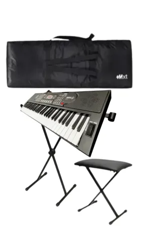 Teclado Spring TC-061 61 Teclas + Suporte teclado + Banqueta + Capa teclado simples Mxt