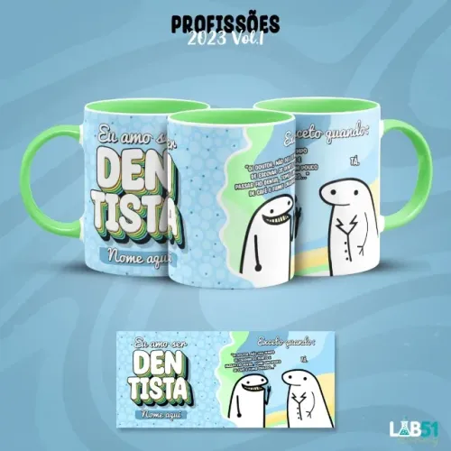 Caneca personalizada profissões