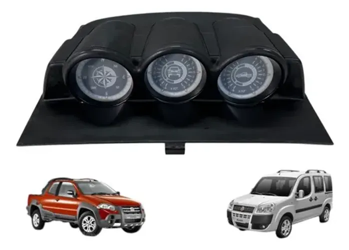 Painel Relogio Bussula Fiat Strada Doblo 2008 2012 (usado)