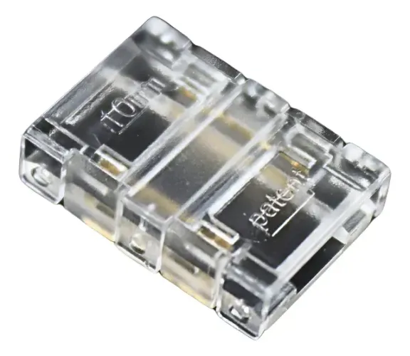 EMENDA TRANSPARENTE RETA FITA LED 10MM 240 LEDS