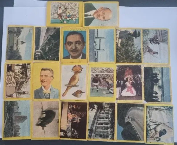 Lote 20 Figurinhas - Orgulho do Brasil - 1966 - Ed.Pacaraí - Sem Repetição e Nunca Colada