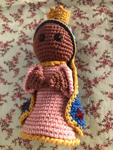 Boneca Nossa Senhora Aparecida Em Crochê