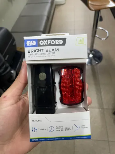 um conjunto de luzes para bicicleta Oxford Bright Beam Mini Light Set