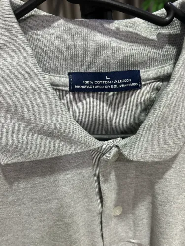 Camisa polo cinza tamanho g