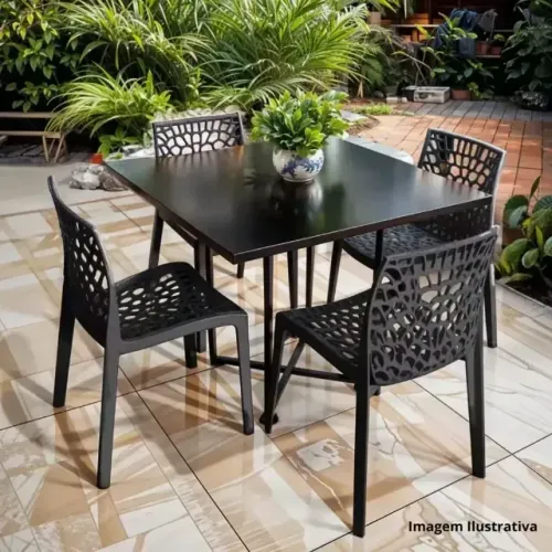 Kit 4 Cadeiras Para Mesa, sala, Bar, Varanda, Para Restaurantes Etc