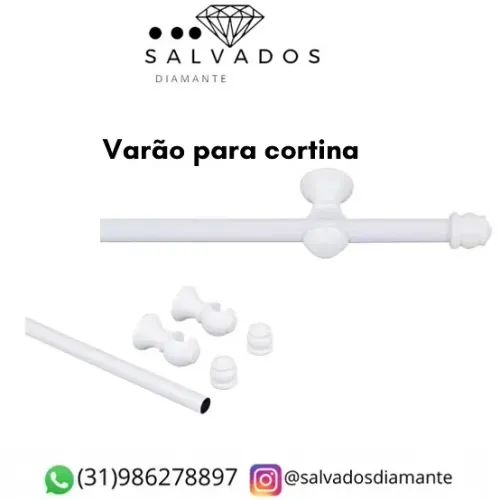 Varão para cortina de várias medidas - NOVO 