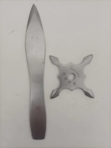 Faca Arremesso Inox e shuriken ninja