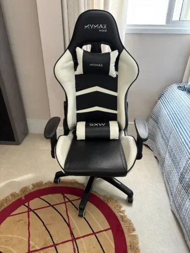 Cadeira Gamer Mymax Mx5, Até 150KG, Almofadas, Ergonômica, Couro Sintético - 