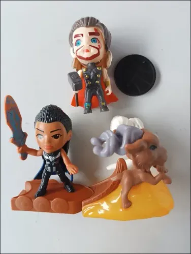 Colecionáveis Thor: Amor e Trovão - McDonald's 2022 - Valquíria / Tanngrisnir & Tanngnjóst