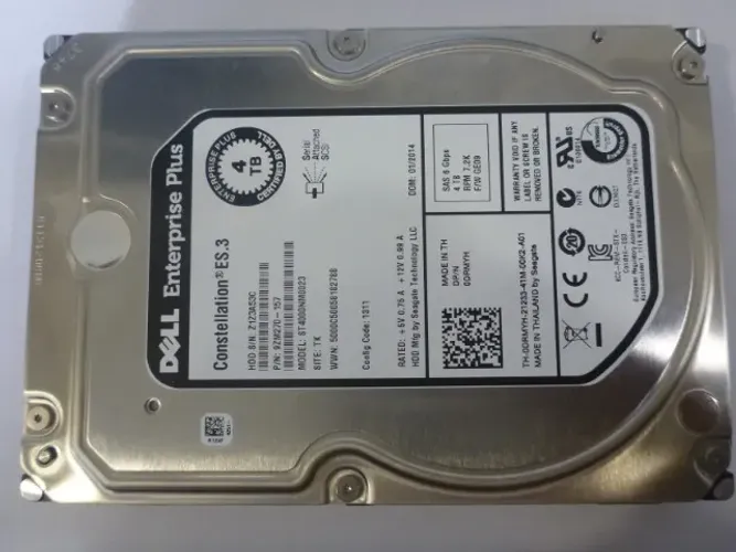 Hd Dell 4tb Sas 7.2k 3.5 St4000nm0023 9zm270-157