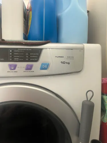 Secadora de Roupas de Parede e Piso Electrolux 10KG Branca Turbo Compacta