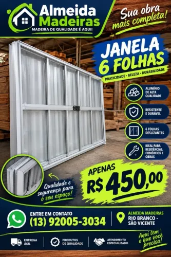 Janela 6 folhas