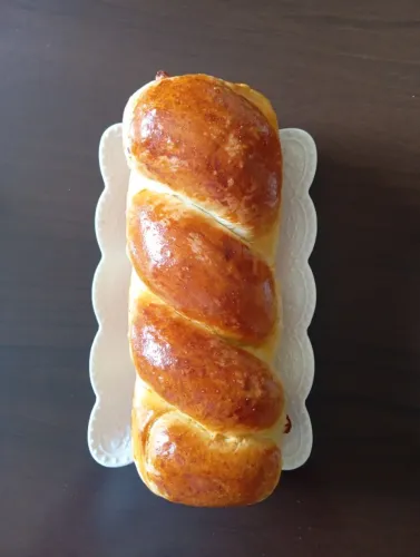 Pão caseiro recheado 