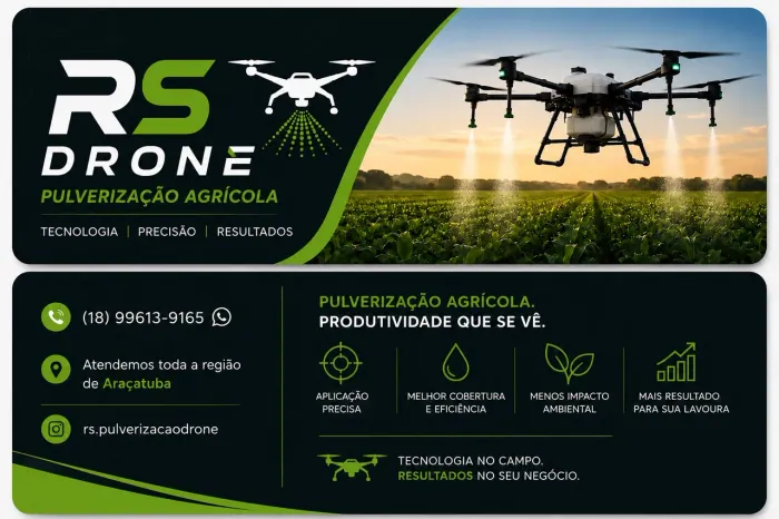 Pulverização com Drone