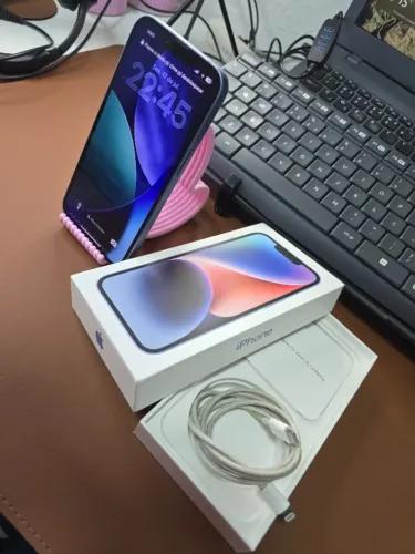 Apple Iphone 14 128gb Azul - modelo americano e-sim - Super conservado