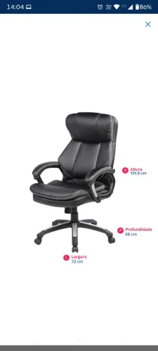 Cadeira presidente modelo: HO302691. - R$ 350,00