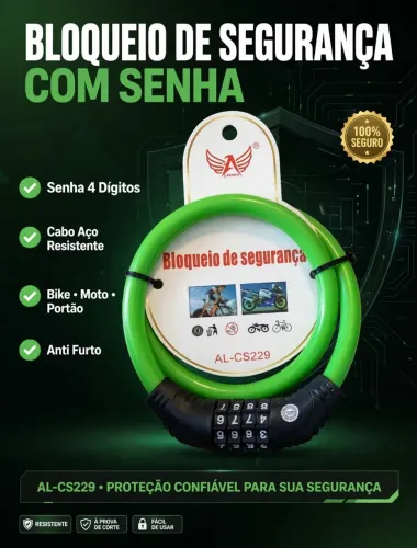 Trava / cadeado para moto bicicleta