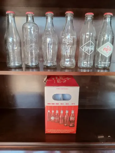Garrafas colecionáveis coca cola caixa original